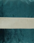 D.V. Kap Iridescence Band Lumbar Peacock Teal Throw Pillow