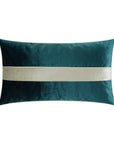 D.V. Kap Iridescence Band Lumbar Peacock Teal Throw Pillow