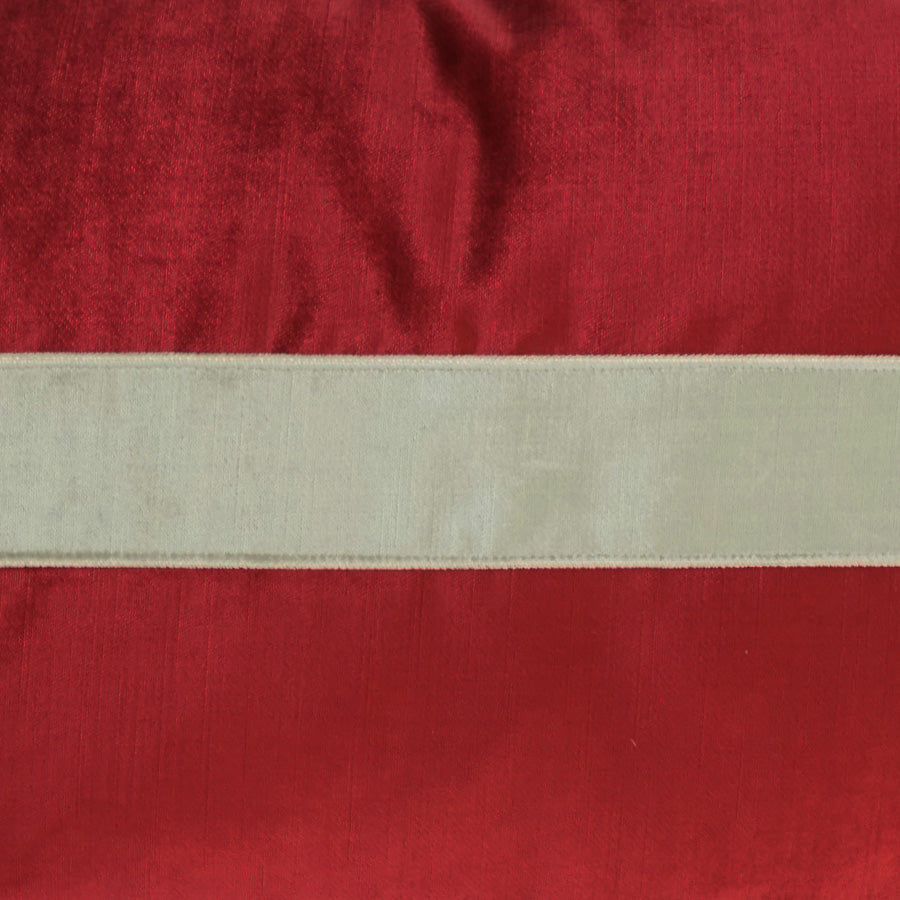 D.V. Kap Iridescence Band Lumbar Ruby Red Throw Pillow With Insert