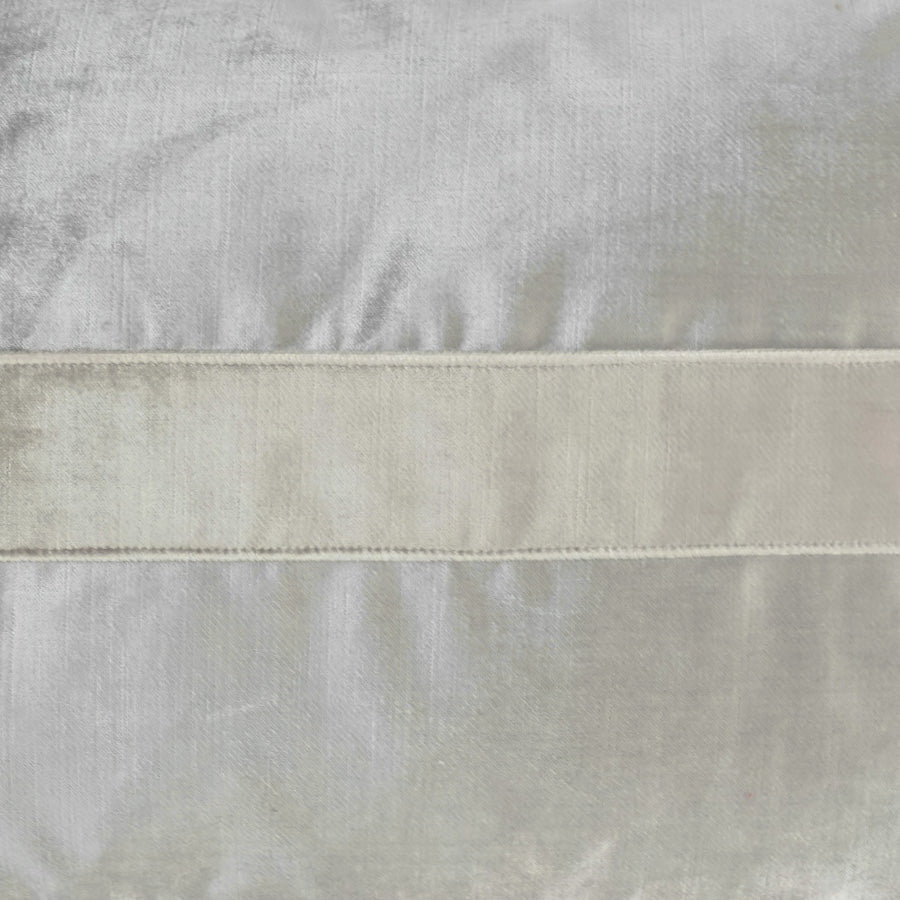 D.V. Kap Iridescence Band Lumbar Silver Throw Pillow With Insert