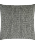 D.V. Kap Shipka Chrome Grey Throw Pillow With Insert