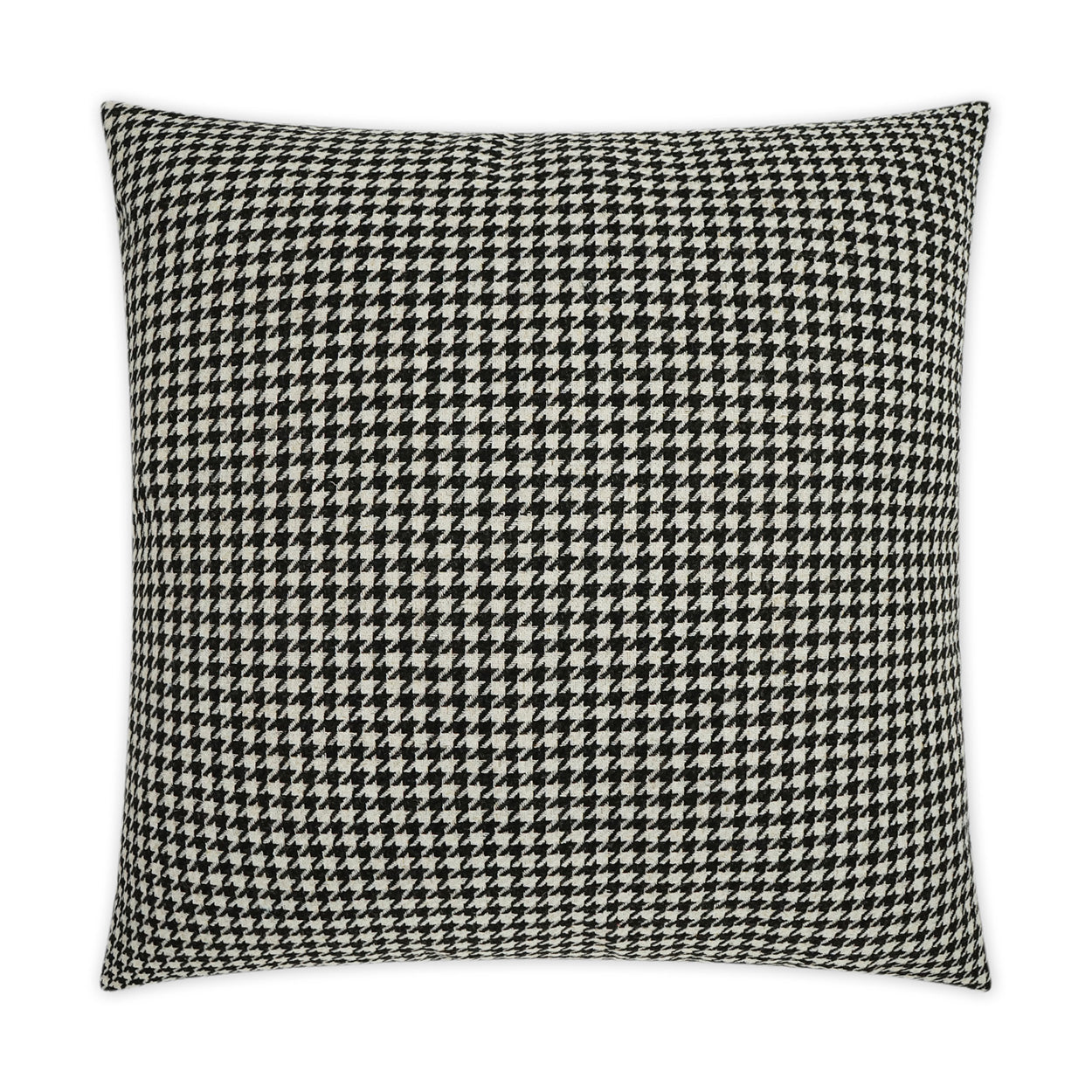 D.V. Kap Houndstooth Black Throw Pillow With Insert