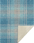 Spiral Whispers Teal Washable Indoor-Outdoor Rug