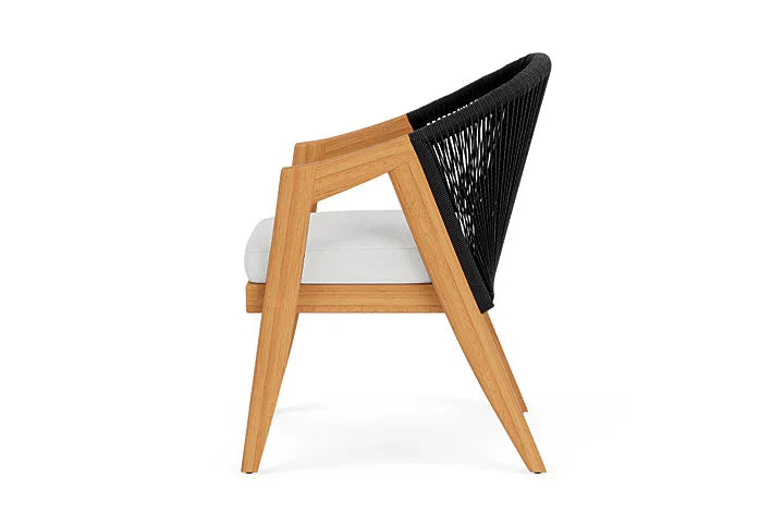 Lloyd Flanders Alpine Teak Wooden Outdoor Dining Armchair