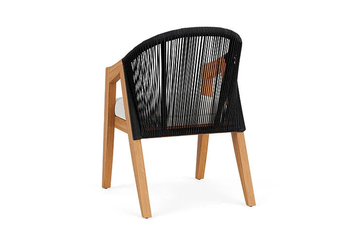 Lloyd Flanders Alpine Teak Wooden Outdoor Dining Armchair
