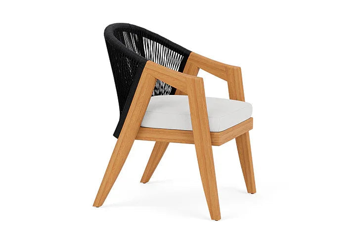 Lloyd Flanders Alpine Teak Wooden Outdoor Dining Armchair