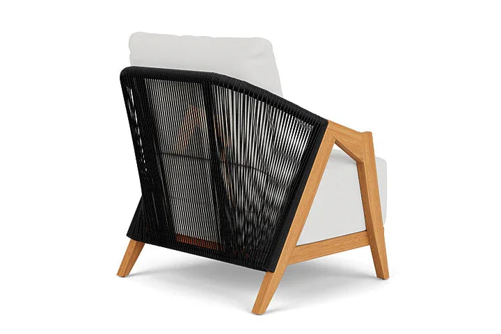 Lloyd Flanders Alpine Teak Wooden Outdoor Lounge Chair