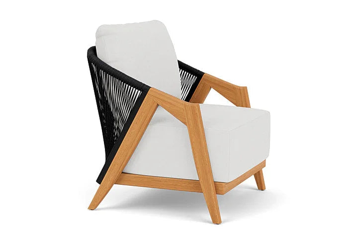 Lloyd Flanders Alpine Teak Wooden Outdoor Lounge Chair