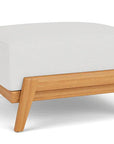 Lloyd Flanders Alpine Teak Wooden Rectangular Outdoor Ottoman