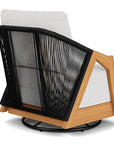 Lloyd Flanders Alpine Swivel Outdoor Lounge Chair