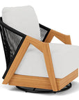 Lloyd Flanders Alpine Swivel Outdoor Lounge Chair