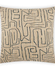D.V. Kap Novato Jute Brown Throw Pillow With Insert