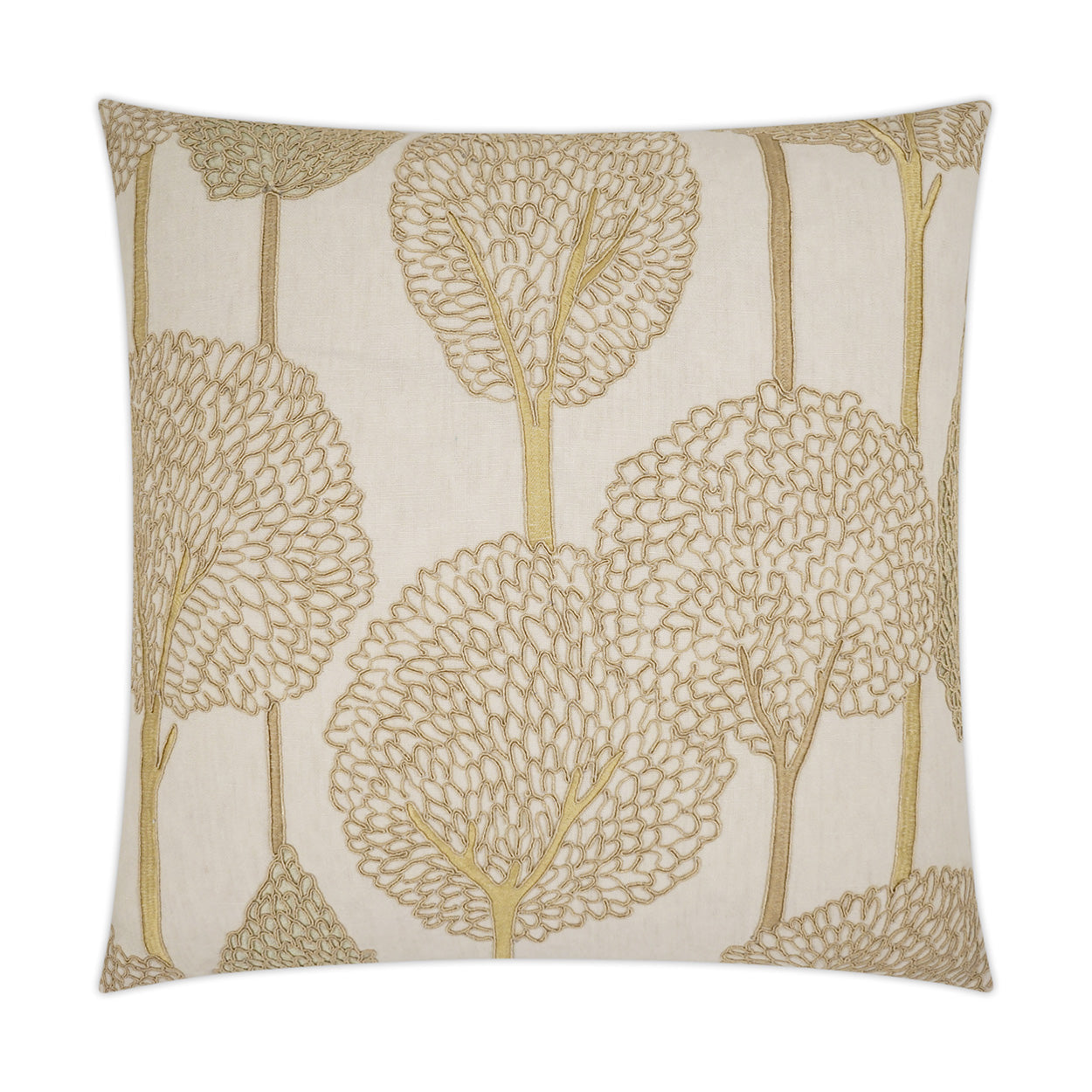 D.V. Kap Pando Parchment Brown Throw Pillow With Insert