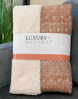 Boho Salmon Washable Indoor-Outdoor Rug