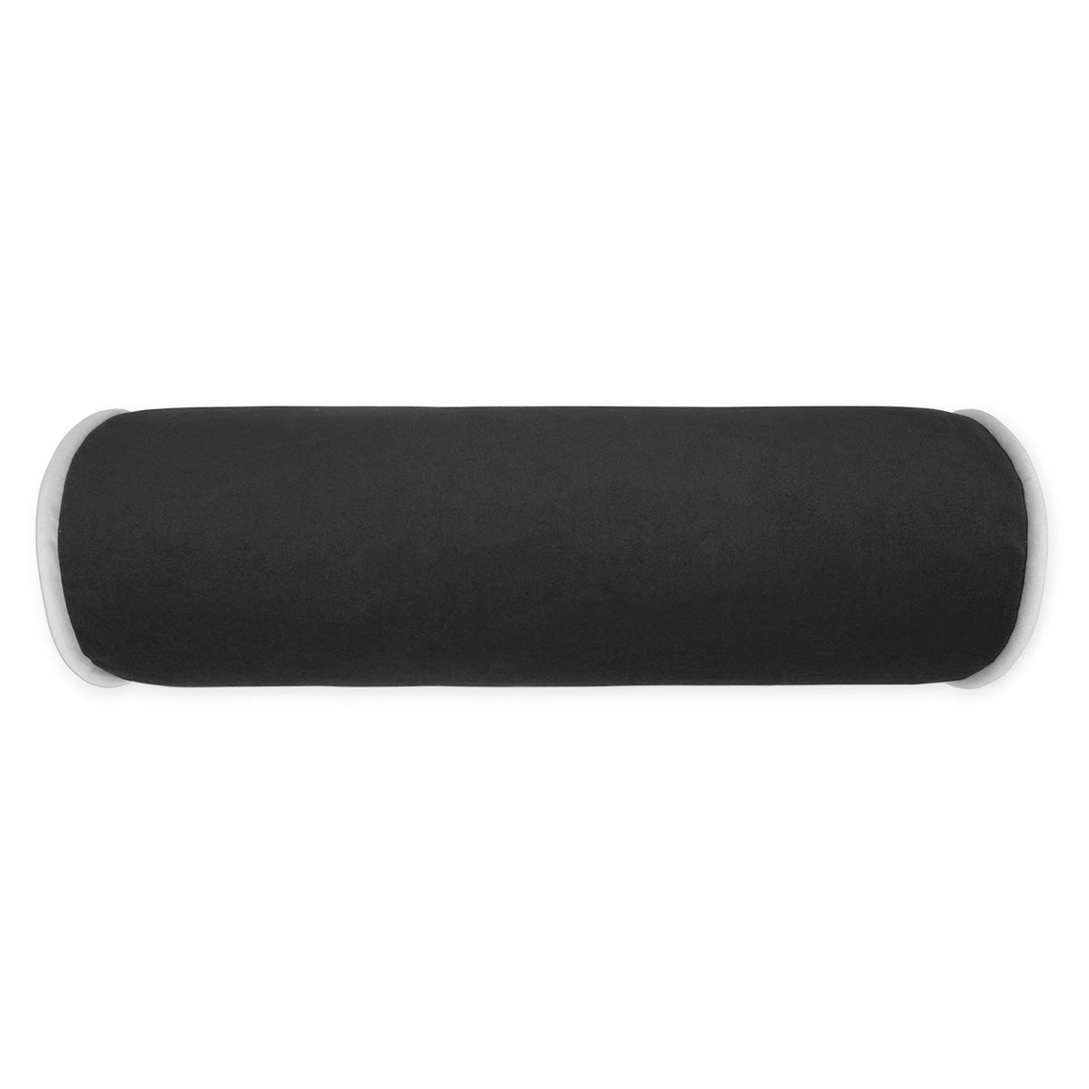 D.V. Kap Posh Roll Charcoal Black Throw Pillow With Insert
