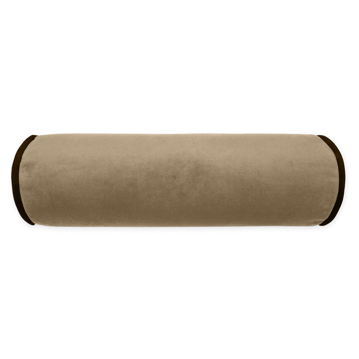 D.V. Kap Posh Roll Latte Brown Throw Pillow With Insert