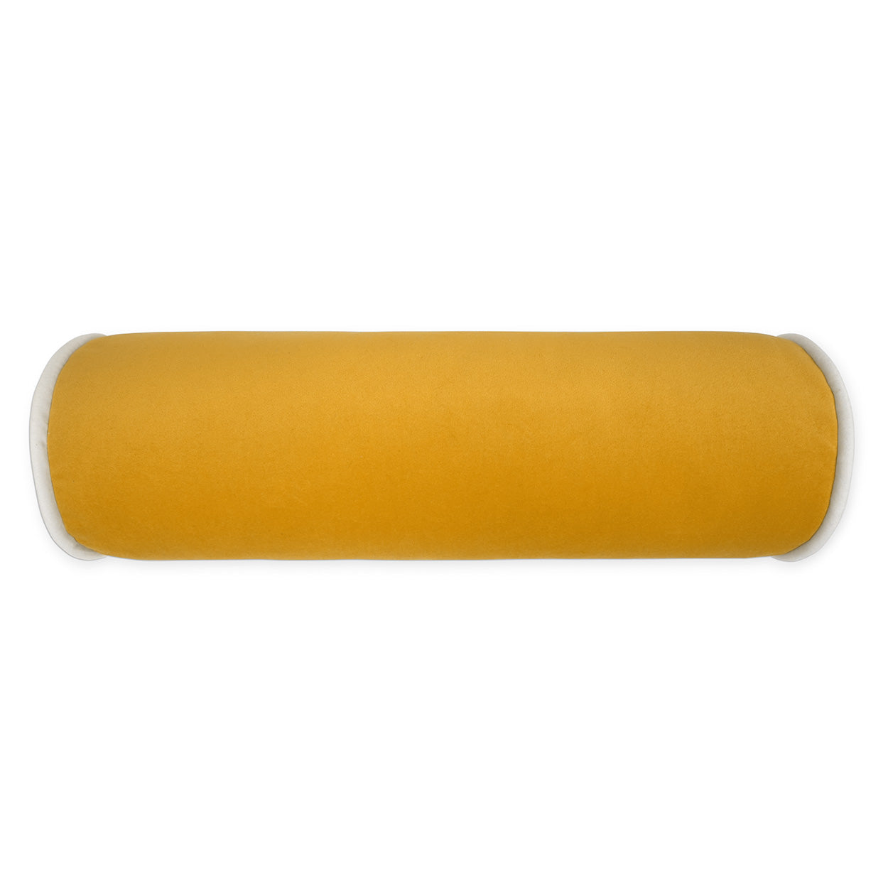 D.V. Kap Posh Roll Mustard Yellow Throw Pillow With Insert