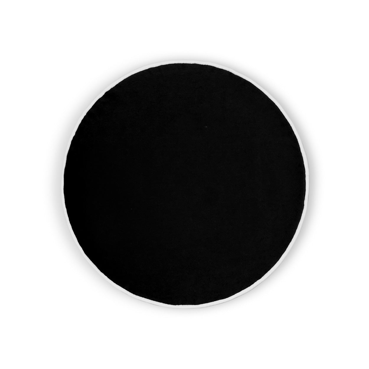 D.V. Kap Posh Circle Black Throw Pillow With Insert