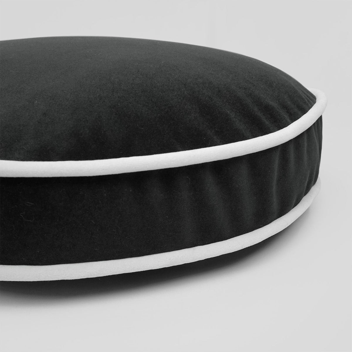 D.V. Kap Posh Circle Charcoal Black Throw Pillow With Insert
