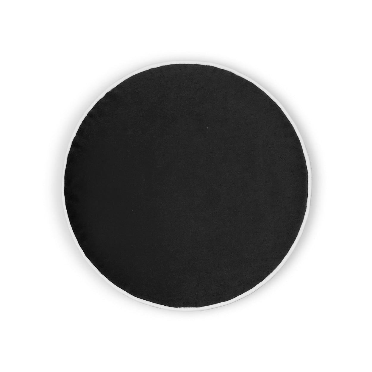 D.V. Kap Posh Circle Charcoal Black Throw Pillow With Insert