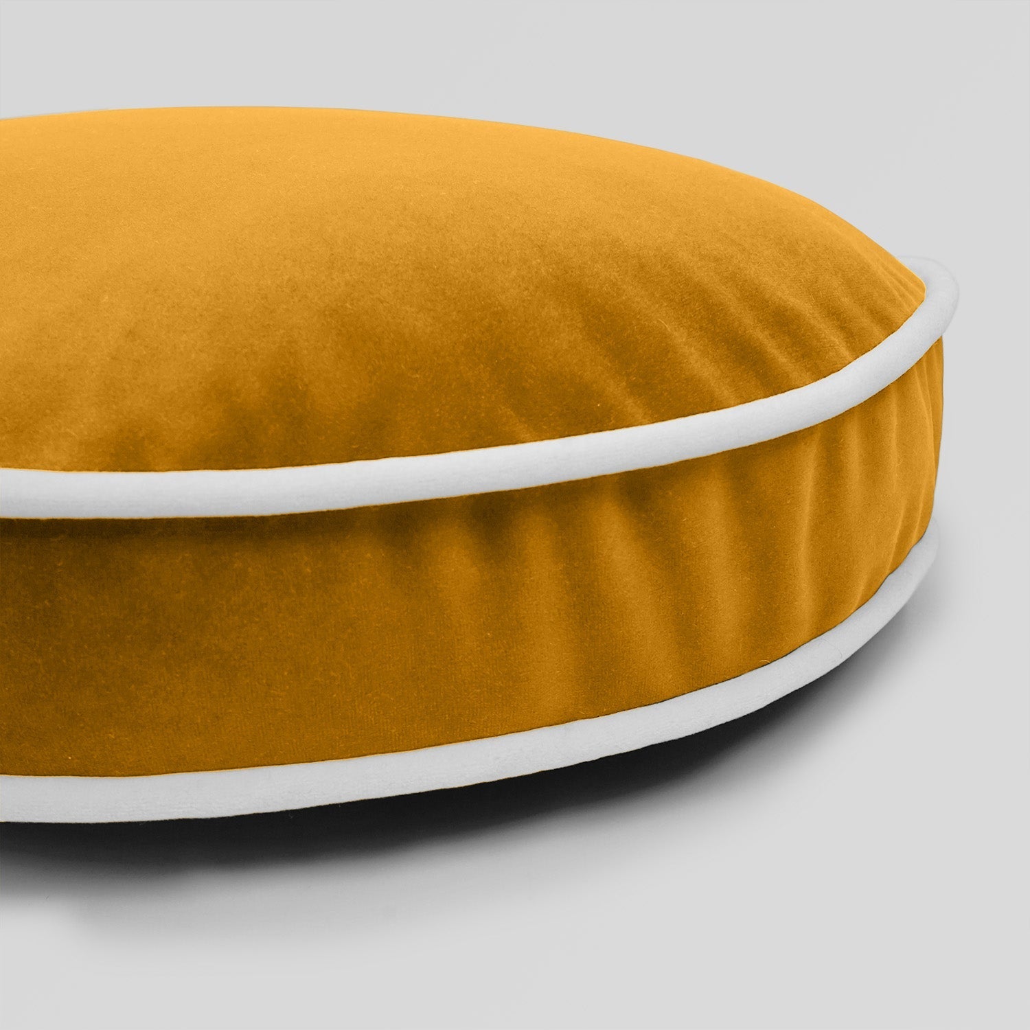 D.V. Kap Posh Circle Mustard Yellow Throw Pillow With Insert