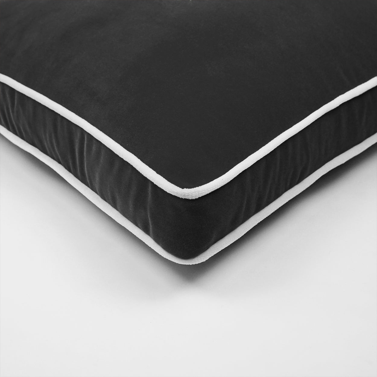 D.V. Kap Posh Box Charcoal Black Throw Pillow With Insert