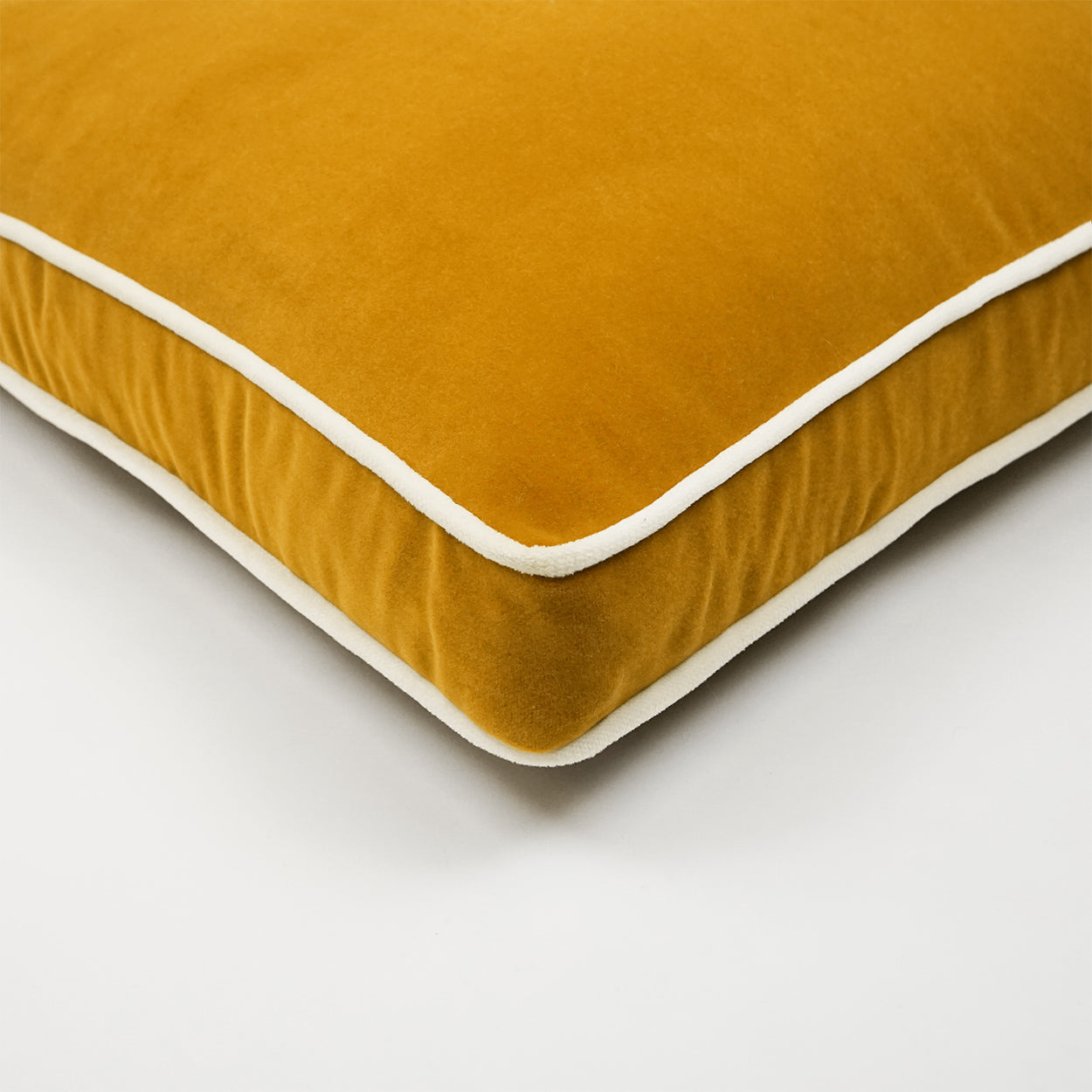 D.V. Kap Posh Box Mustard Yellow Throw Pillow With Insert