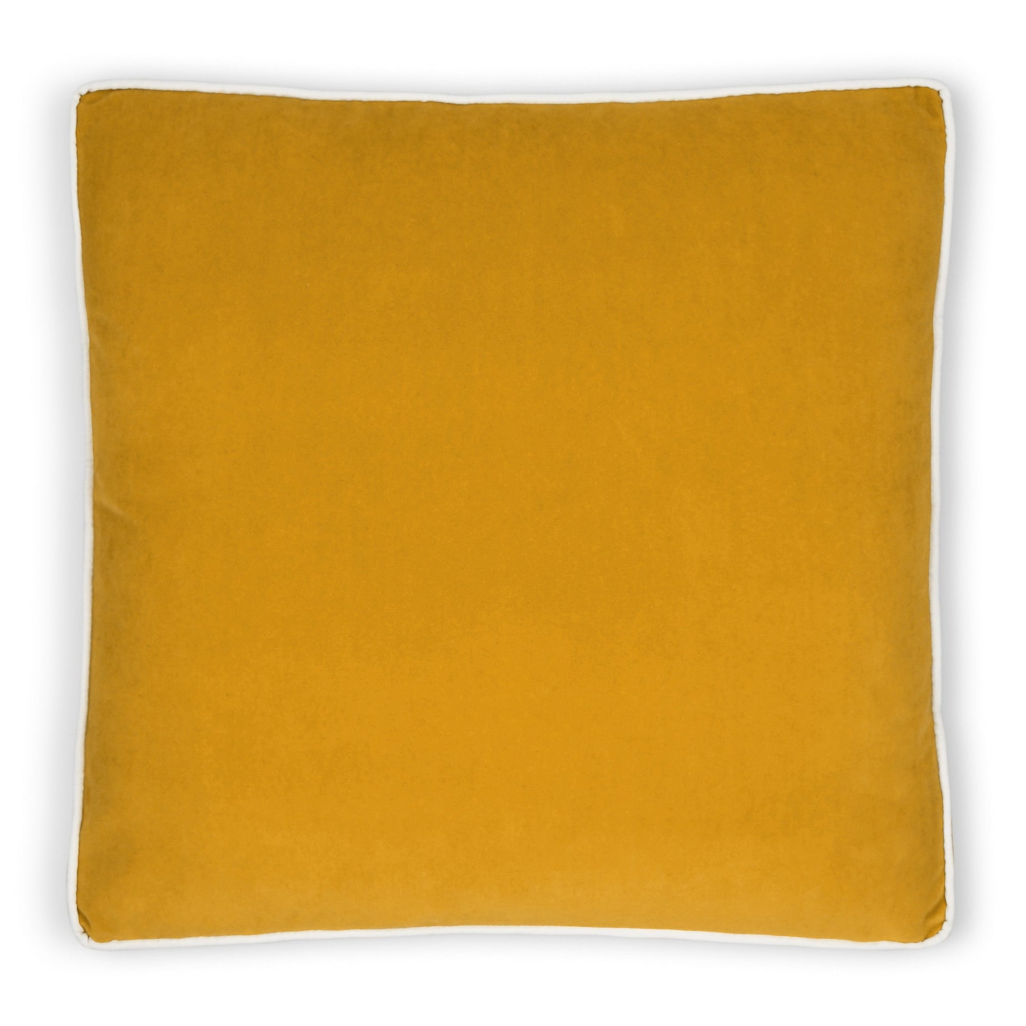 D.V. Kap Posh Box Mustard Yellow Throw Pillow With Insert