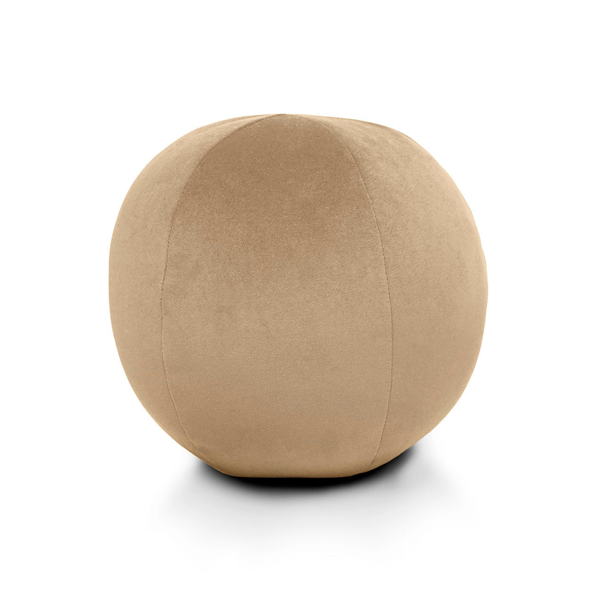 D.V. Kap Posh Ball Latte Brown Throw Pillow With Insert
