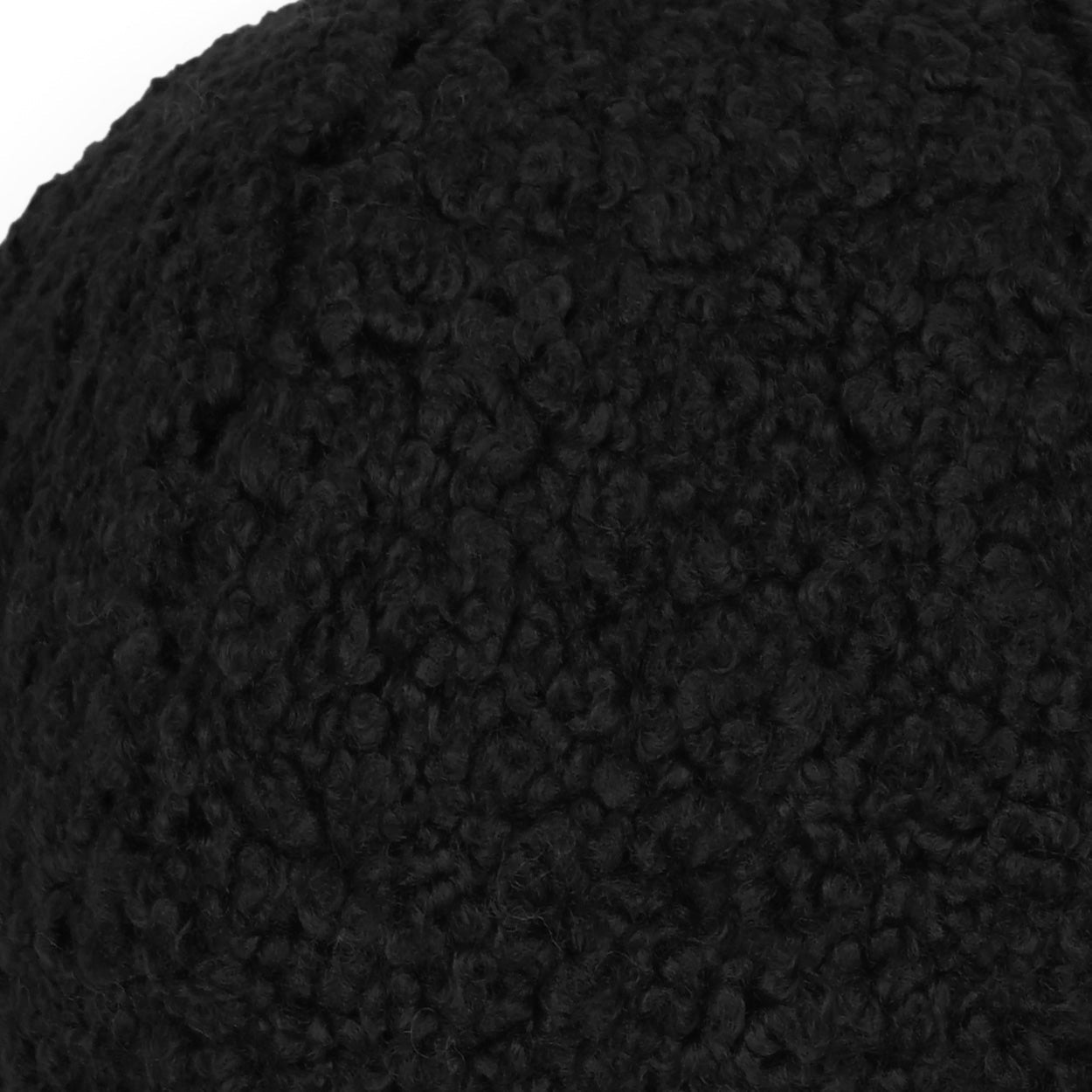 D.V. Kap Poodle Ball Jet Black Throw Pillow With Insert