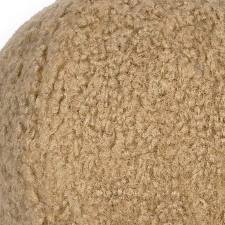 D.V. Kap Poodle Ball Tan Brown Throw Pillow With Insert