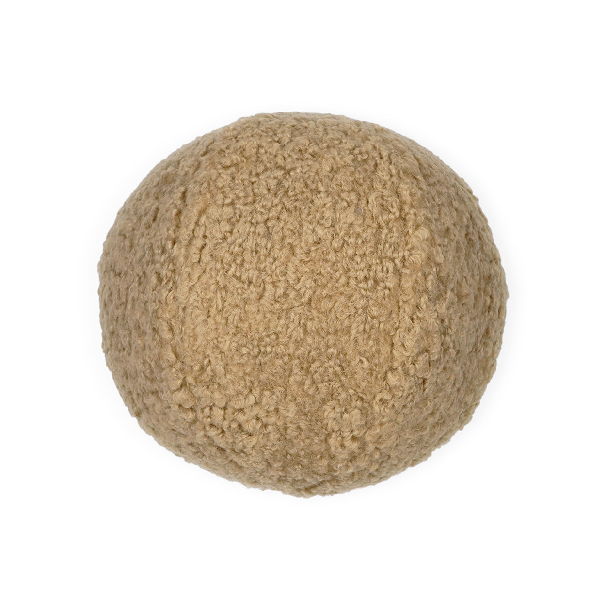 D.V. Kap Poodle Ball Tan Brown Throw Pillow With Insert