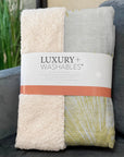 Circles Beige Washable Indoor-Outdoor Rug