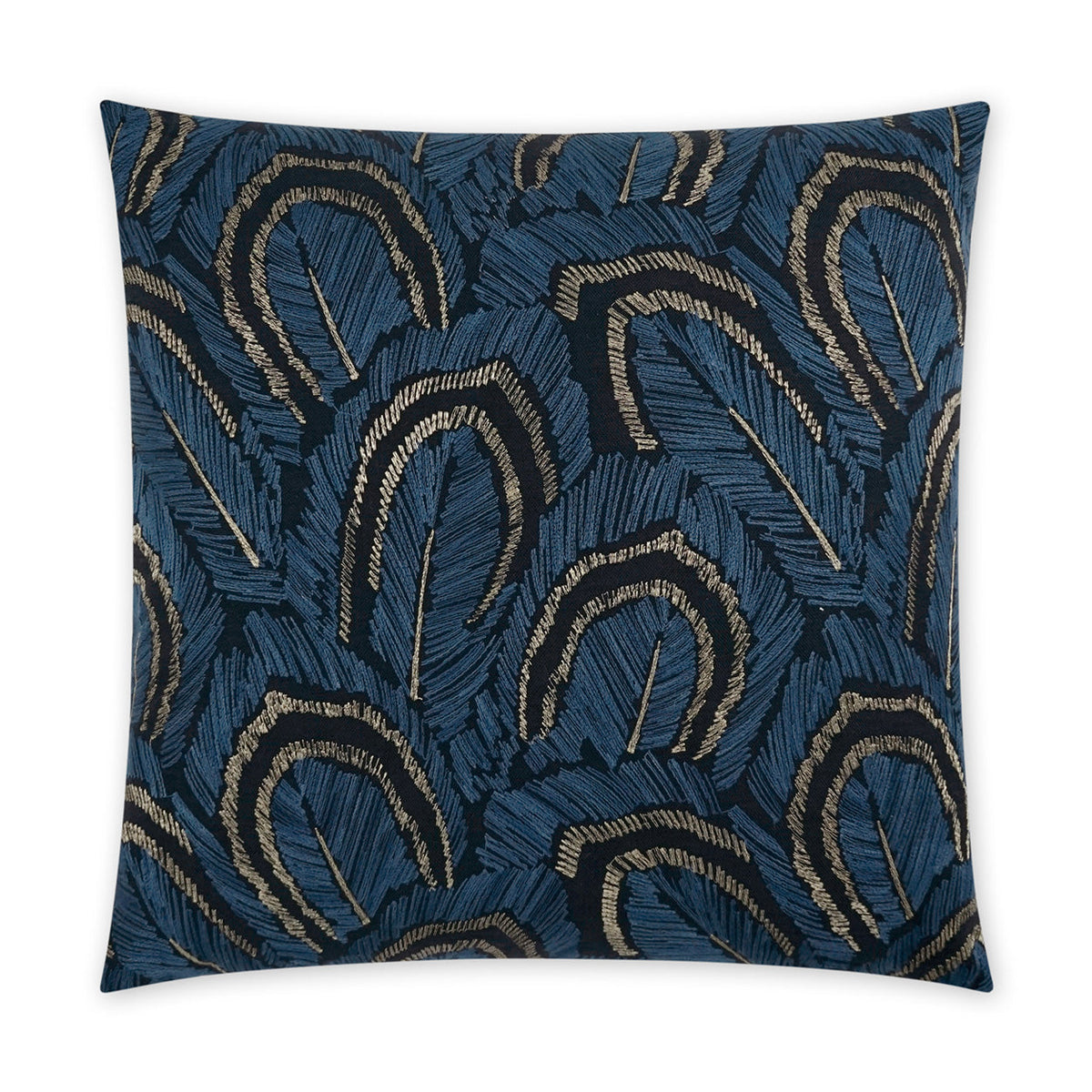 D.V. Kap Plumage Blue Throw Pillow With Insert