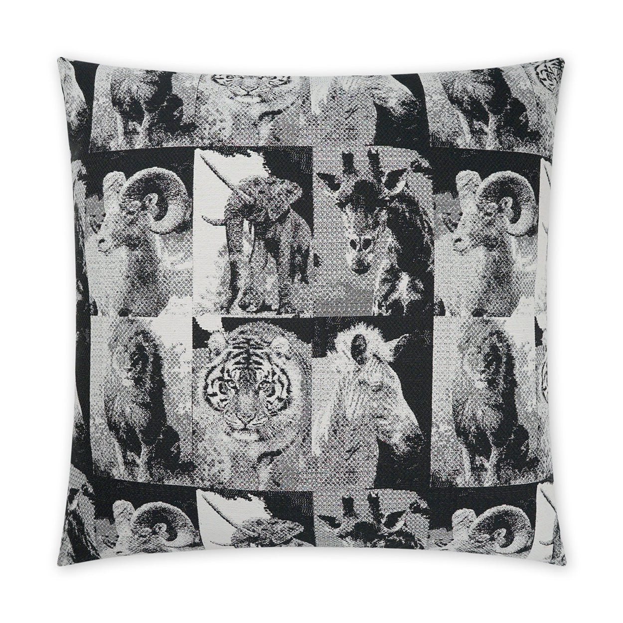 D.V. Kap Zoology Black Throw Pillow With Insert