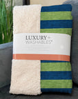 Fluid Mirage Navy Washable Indoor-Outdoor Rug