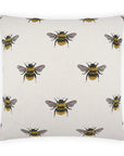 D.V. Kap Busy Bee White Throw Pillow With Insert