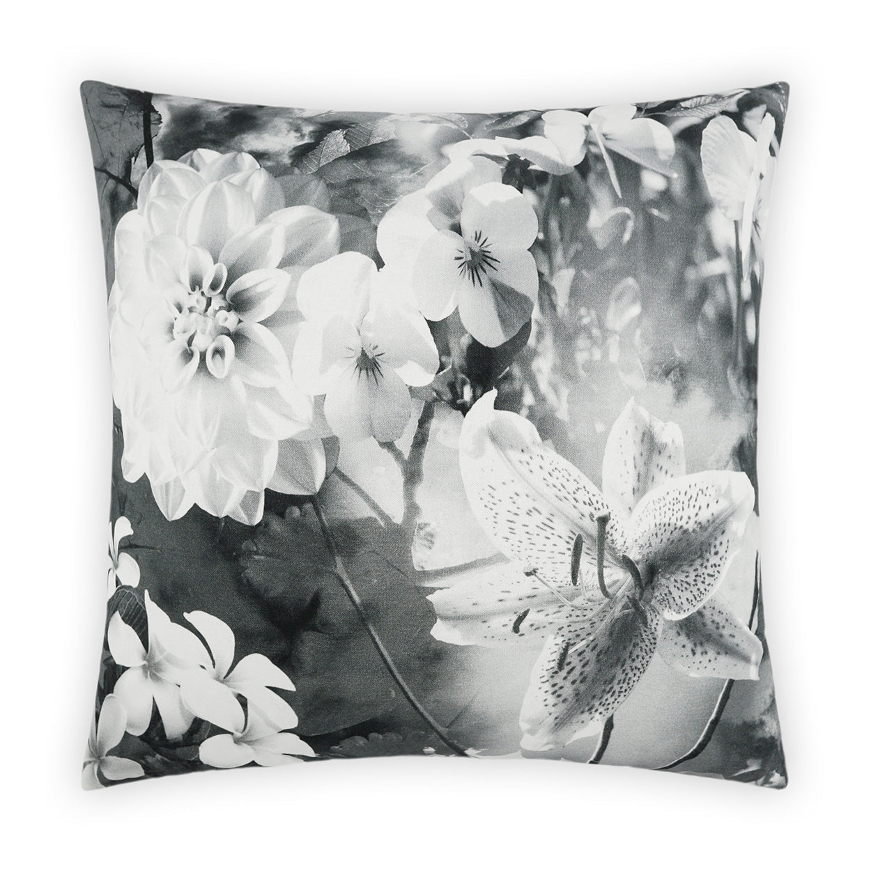 D.V. Kap Superbloom Grey Throw Pillow With Insert