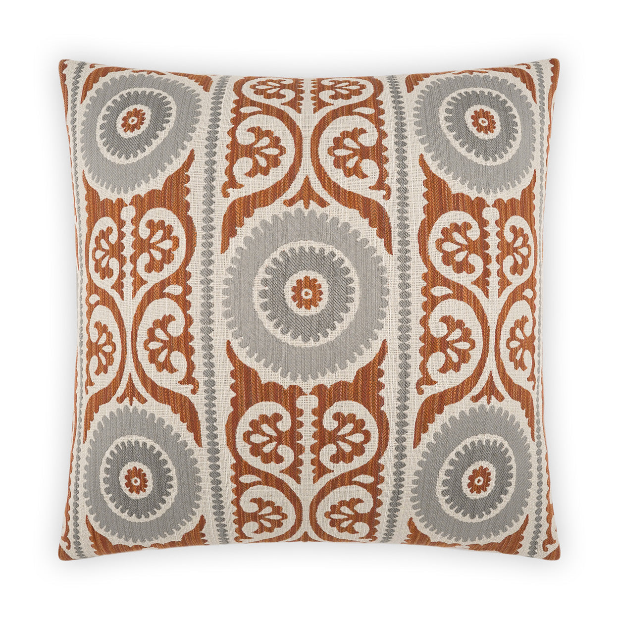 D.V. Kap Selma Rust Grey Throw Pillow With Insert