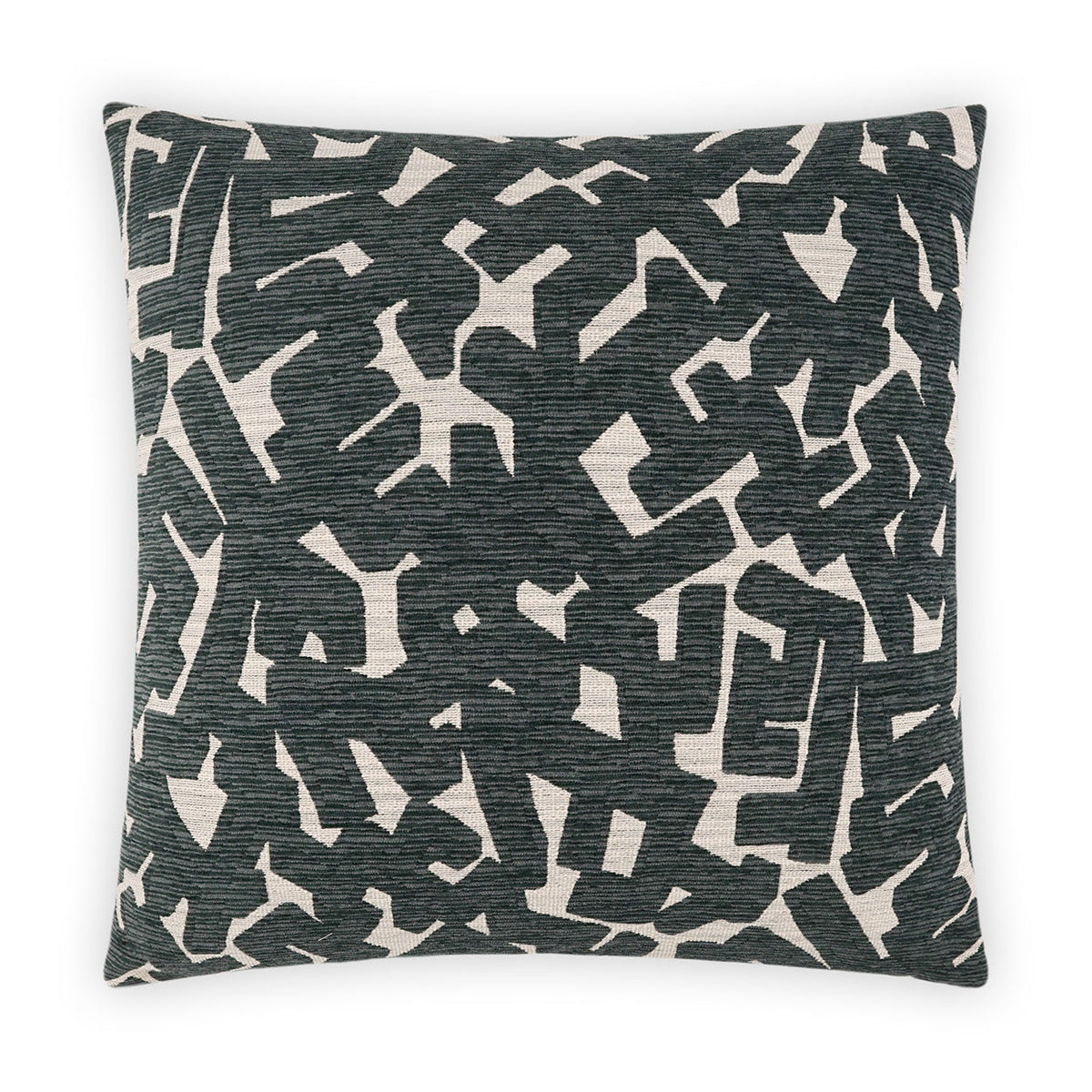 D.V. Kap Hero Charcoal Black Throw Pillow With Insert