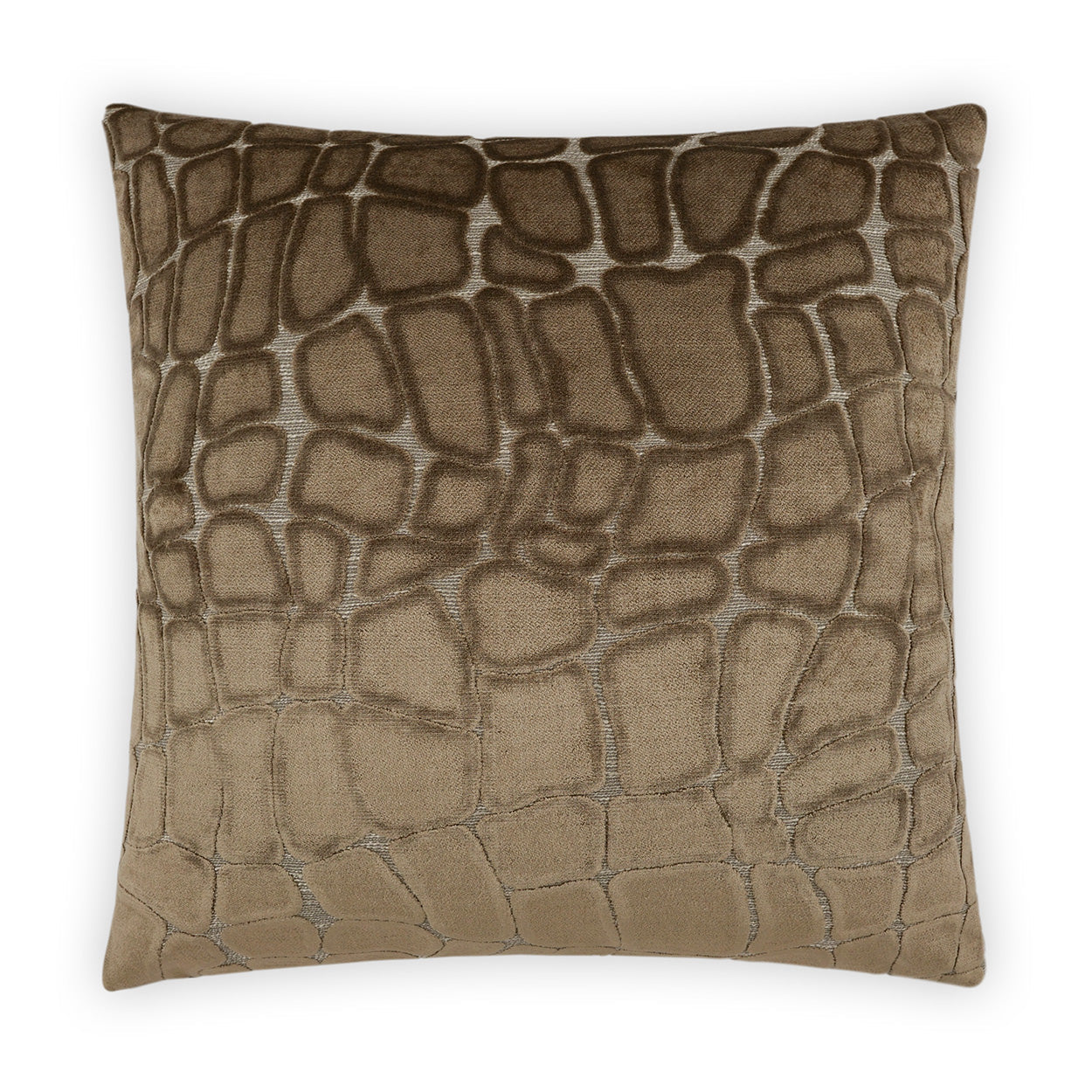 D.V. Kap Nubia Chocolate Brown Throw Pillow With Insert