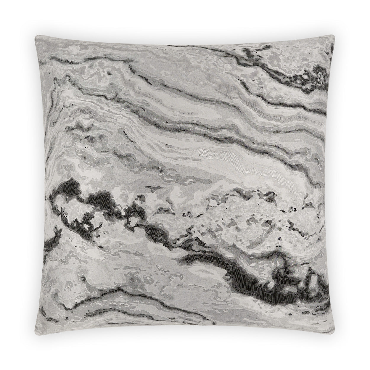 D.V. Kap Mahwah Onyx Grey Throw Pillow With Insert