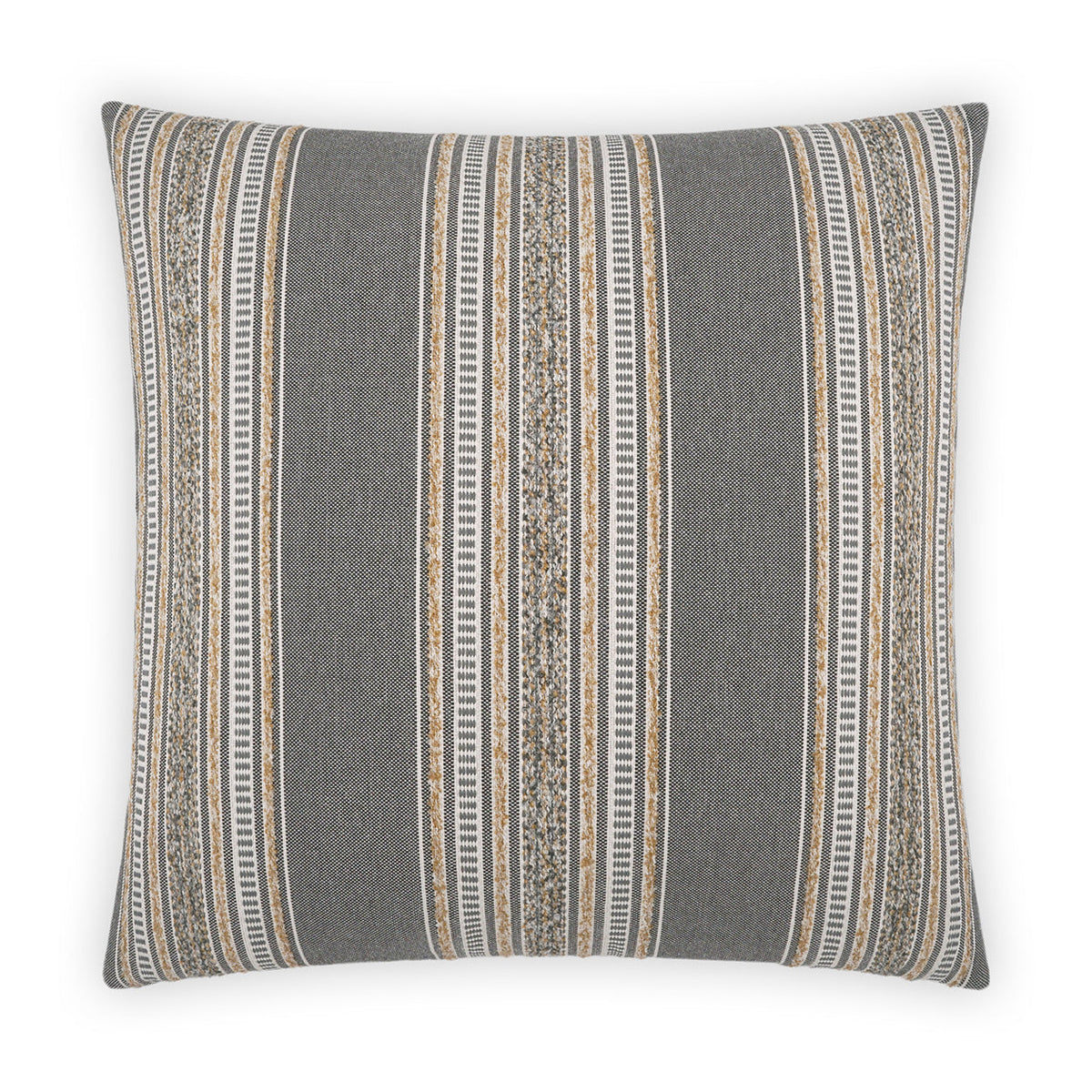 D.V. Kap Larsen Carbon Grey Throw Pillow With Insert