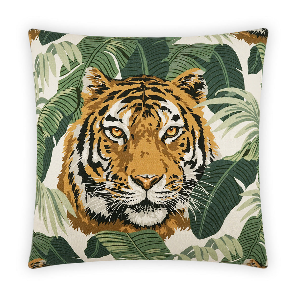 D.V. Kap Tiger King Green Throw Pillow With Insert