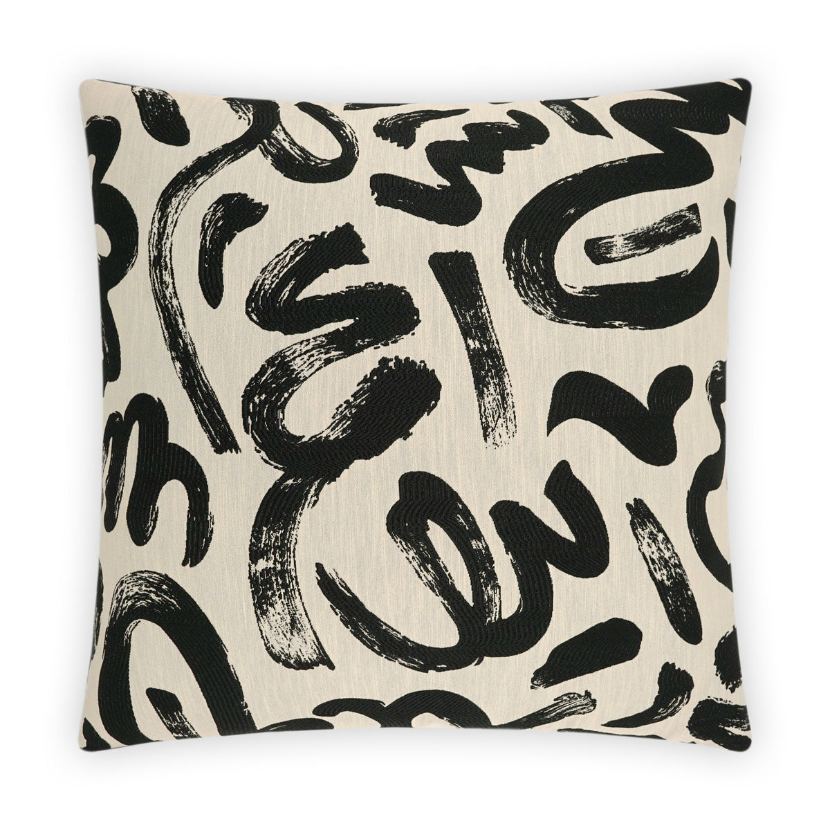 D.V. Kap Sketch Black Throw Pillow With Insert