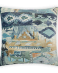 D.V. Kap Tiuatan Blue Throw Pillow With Insert