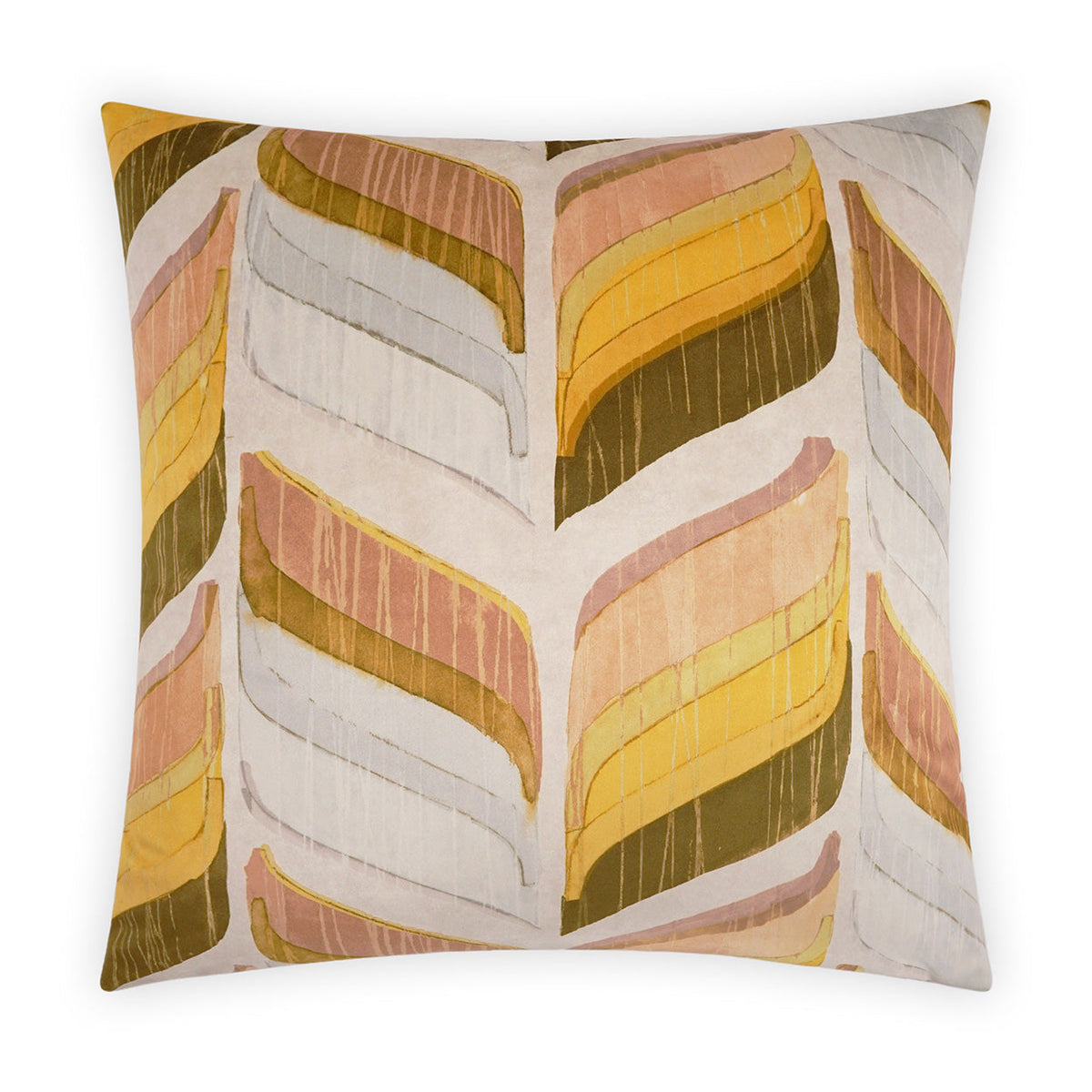 D.V. Kap Uriel Yellow Throw Pillow With Insert
