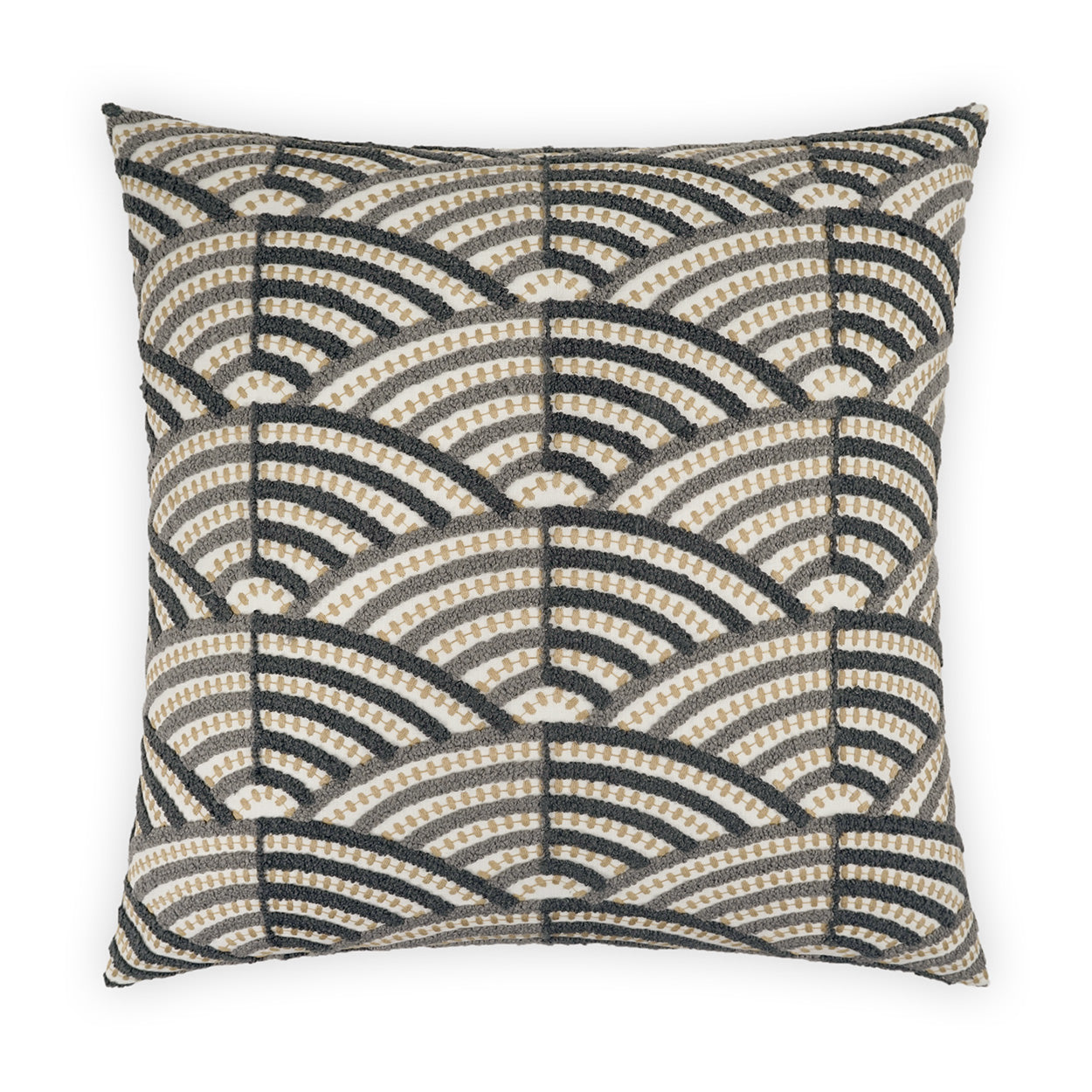 D.V. Kap Shapely Grey Throw Pillow With Insert