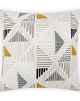 D.V. Kap Geoscape White Throw Pillow With Insert