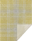 Spiral Whispers Gold Washable Indoor-Outdoor Rug